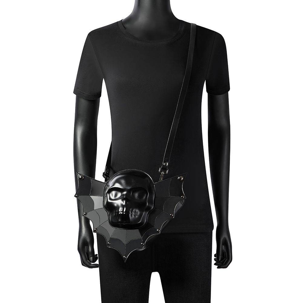 Batwing skull bag