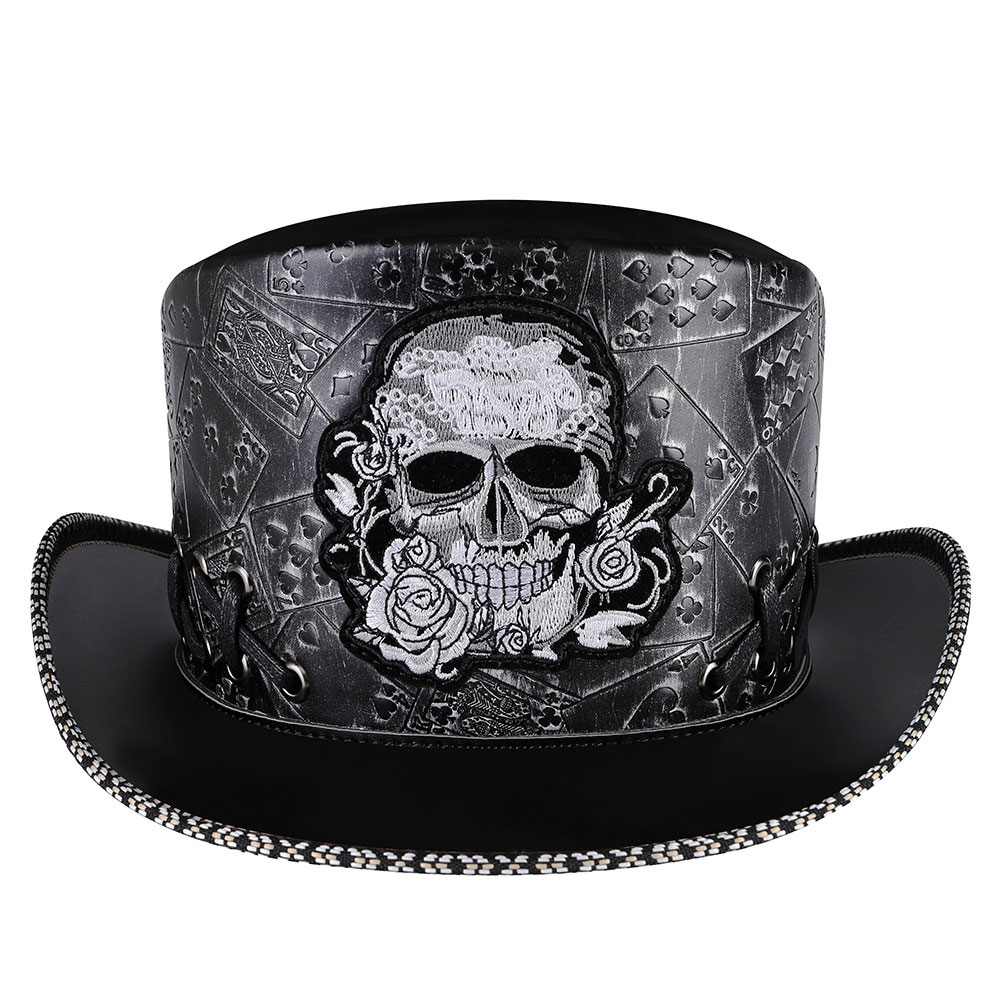 Skull Magician Bowler Hat