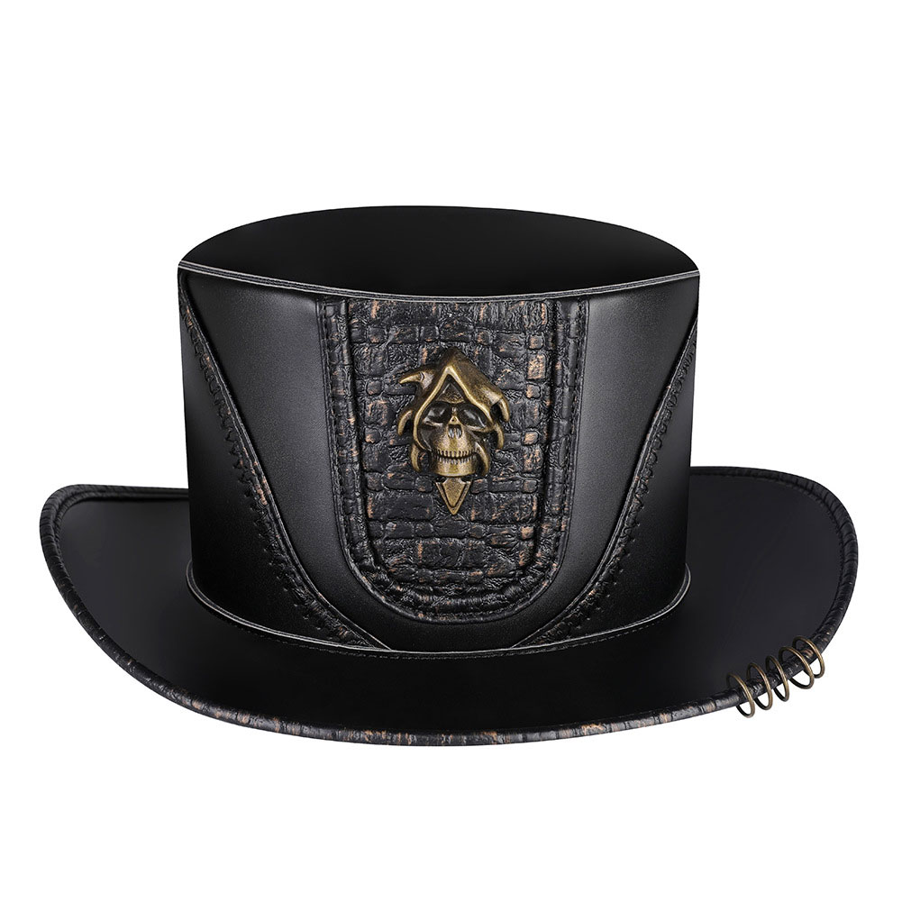 Bronze Skull Steampunk Retro Hat