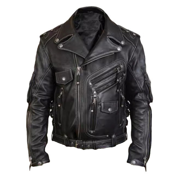 PU Leather Full Sleeve Biker Jacket