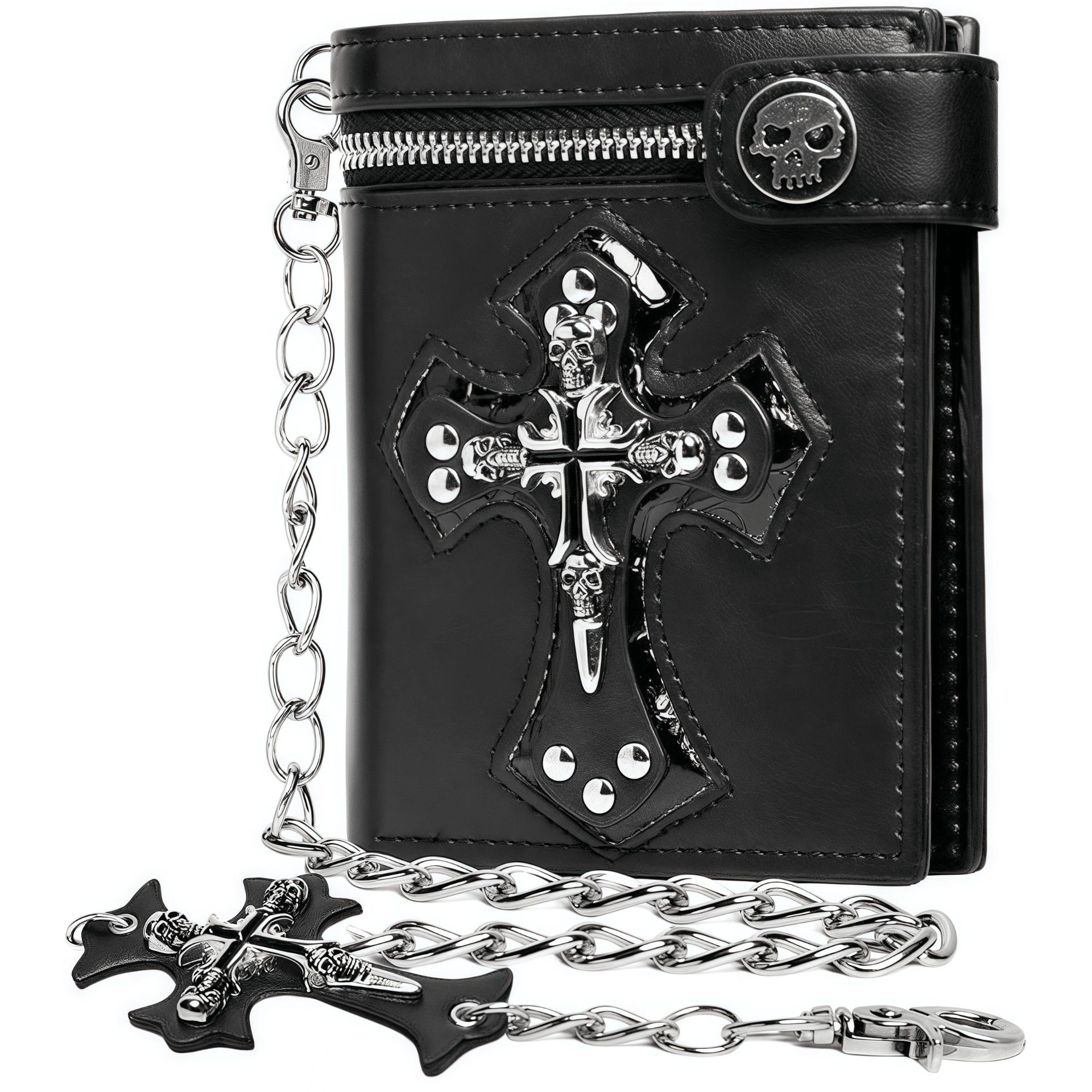 Skull wallet with chain